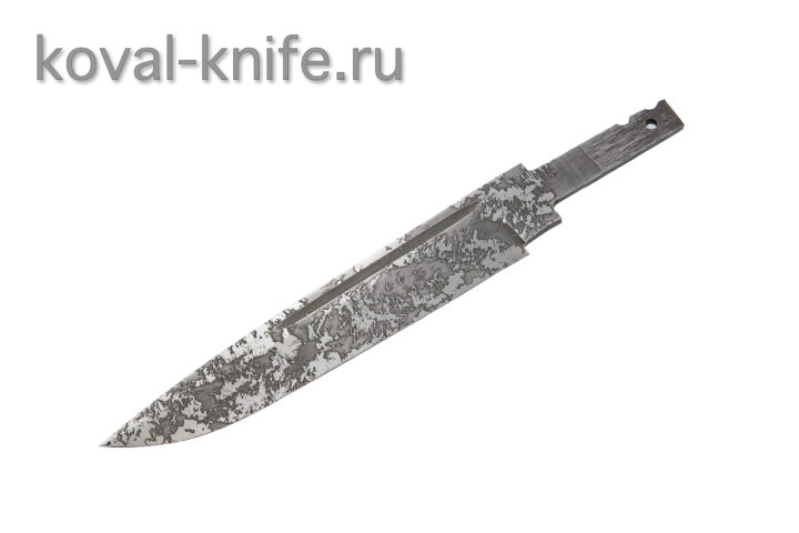 Клинок для ножа из кованой стали 95х18 с травлением Финка