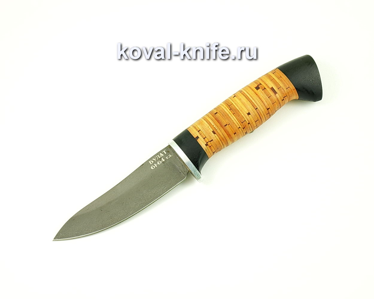 Нож Лань из стали Булат (рукоять граб, береста) A423