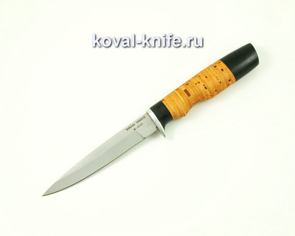 Нож Коготь из стали N695 с рукоятью бересты