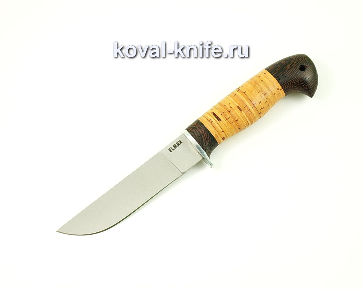 Нож Белка из порошковой стали Elmax (рукоять граб и береста) A394