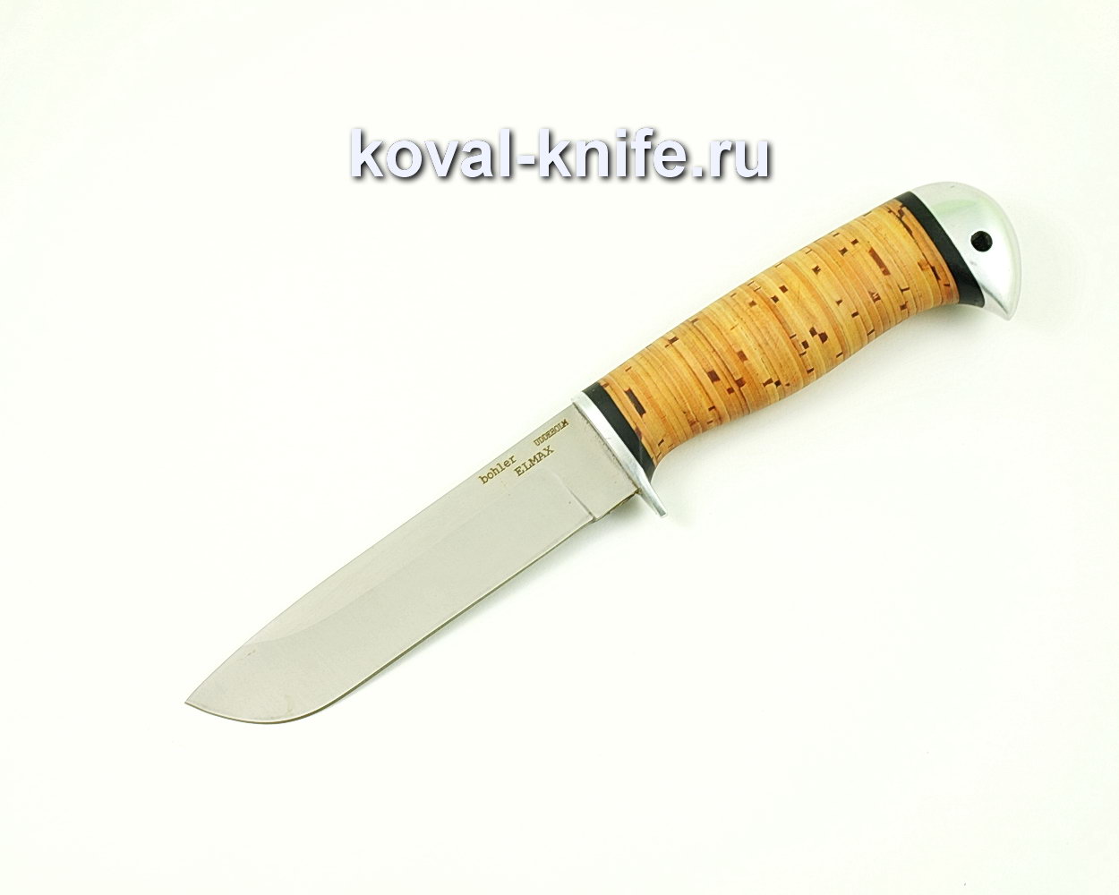 Нож Белка из порошковой стали Elmax (рукоять граб и береста) A395