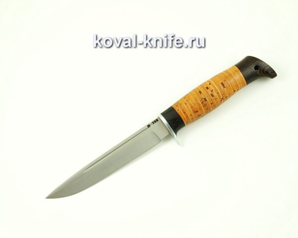Нож Коготь из порошковой стали M390 с рукоятью из бересты