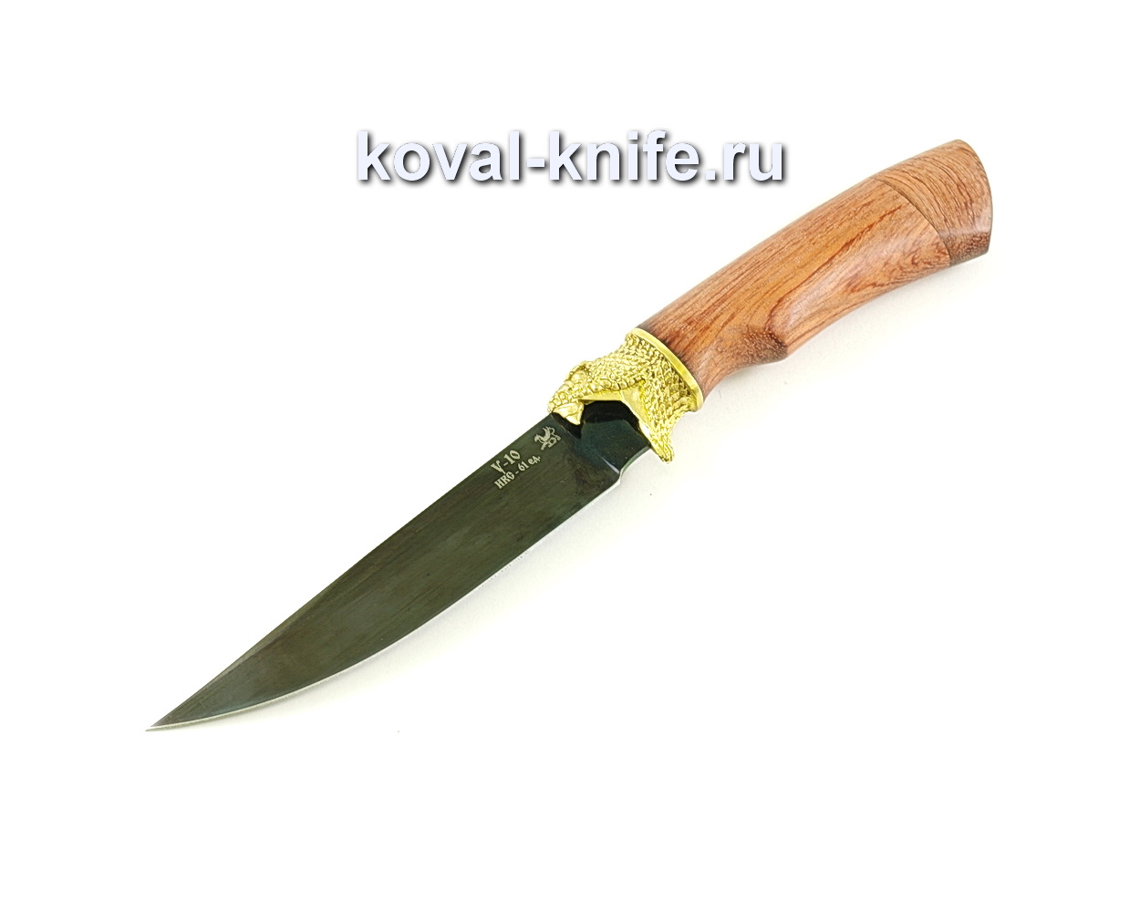 Нож Лис (сталь У10), рукоять бубинга, литье A075