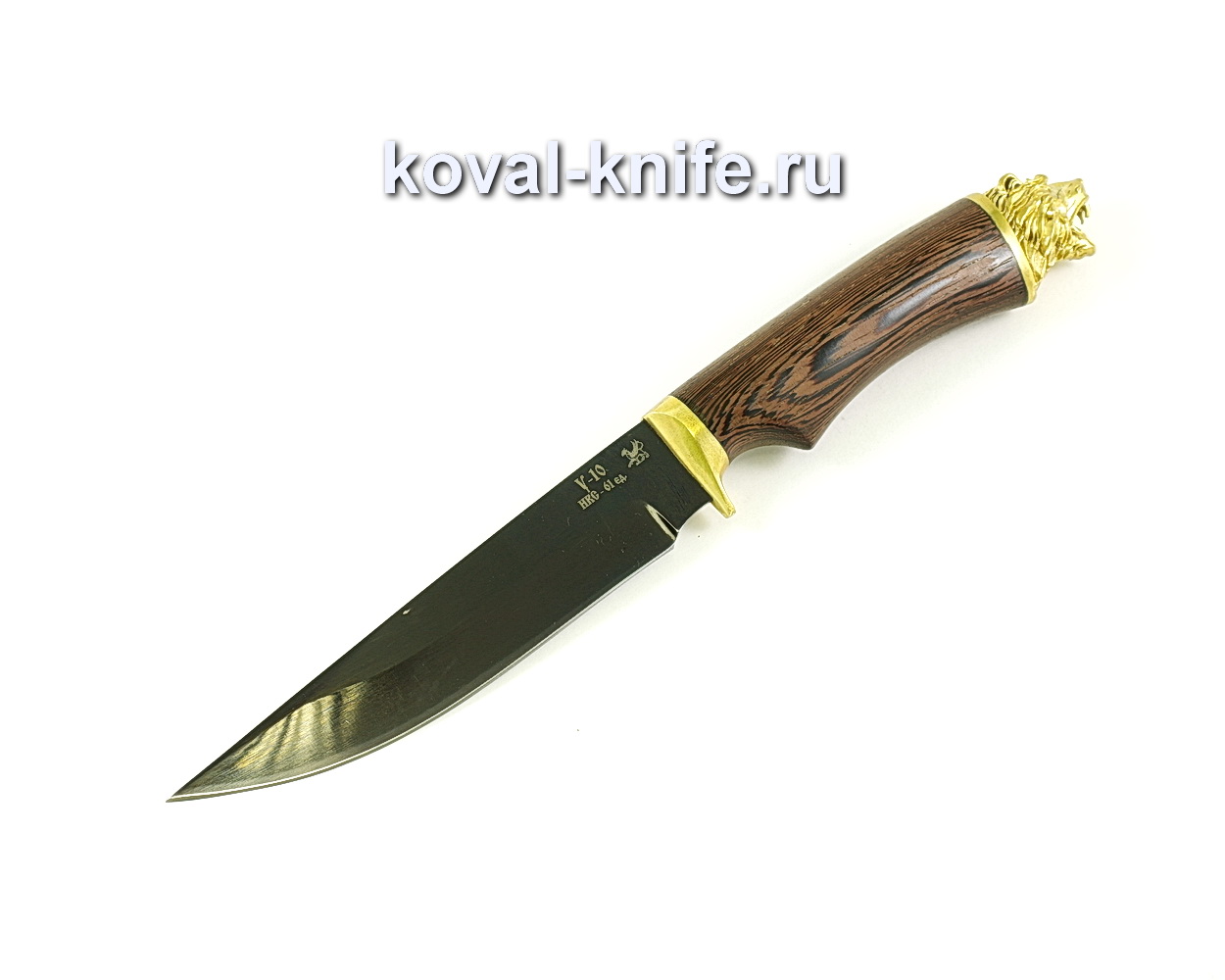 Нож Лис (сталь У10), рукоять венге, литье A077