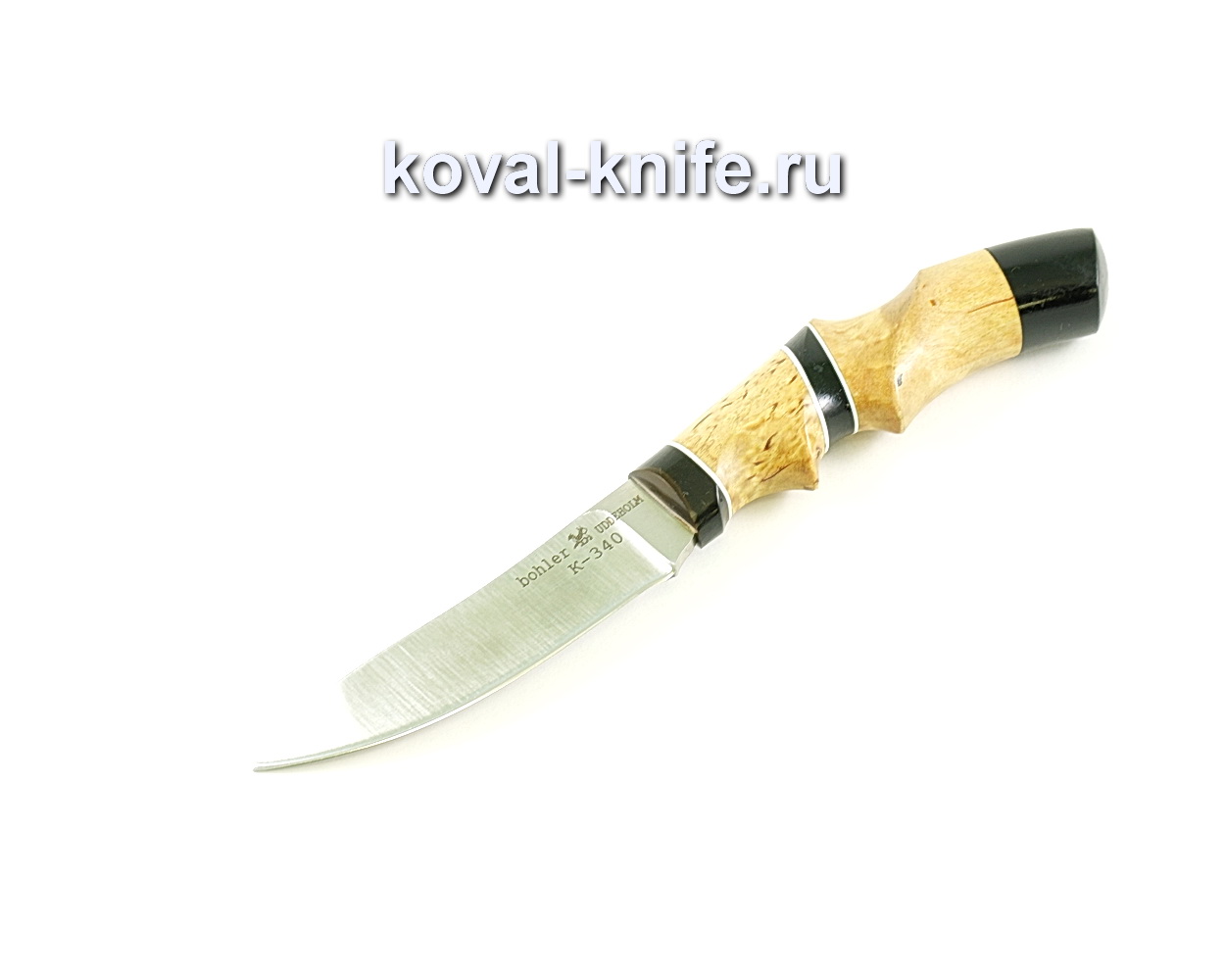 Нож Лань (сталь K-340), рукоять эбонит, карелка A110