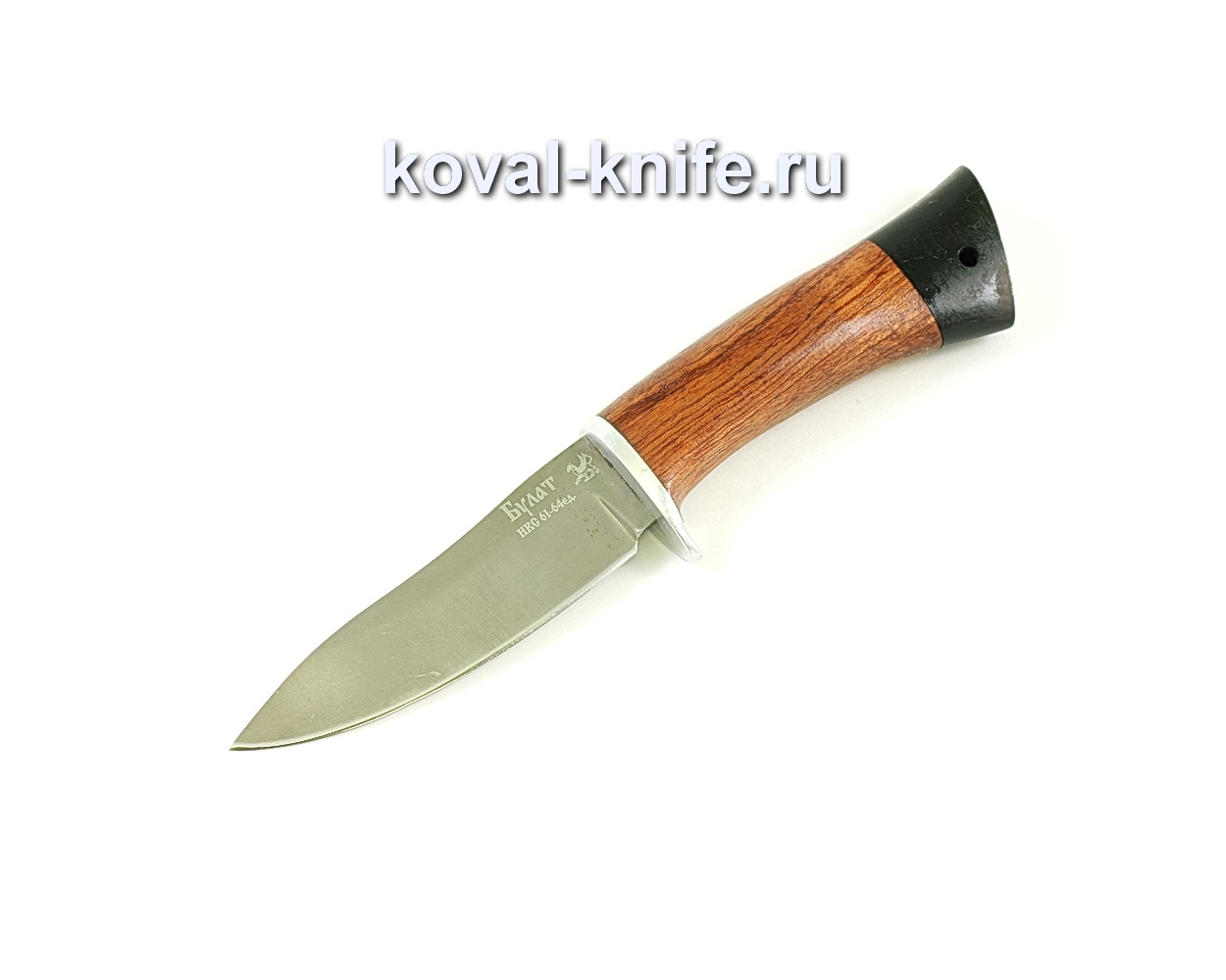 Нож Лань (сталь Булат), рукоять бубинга, граб A054