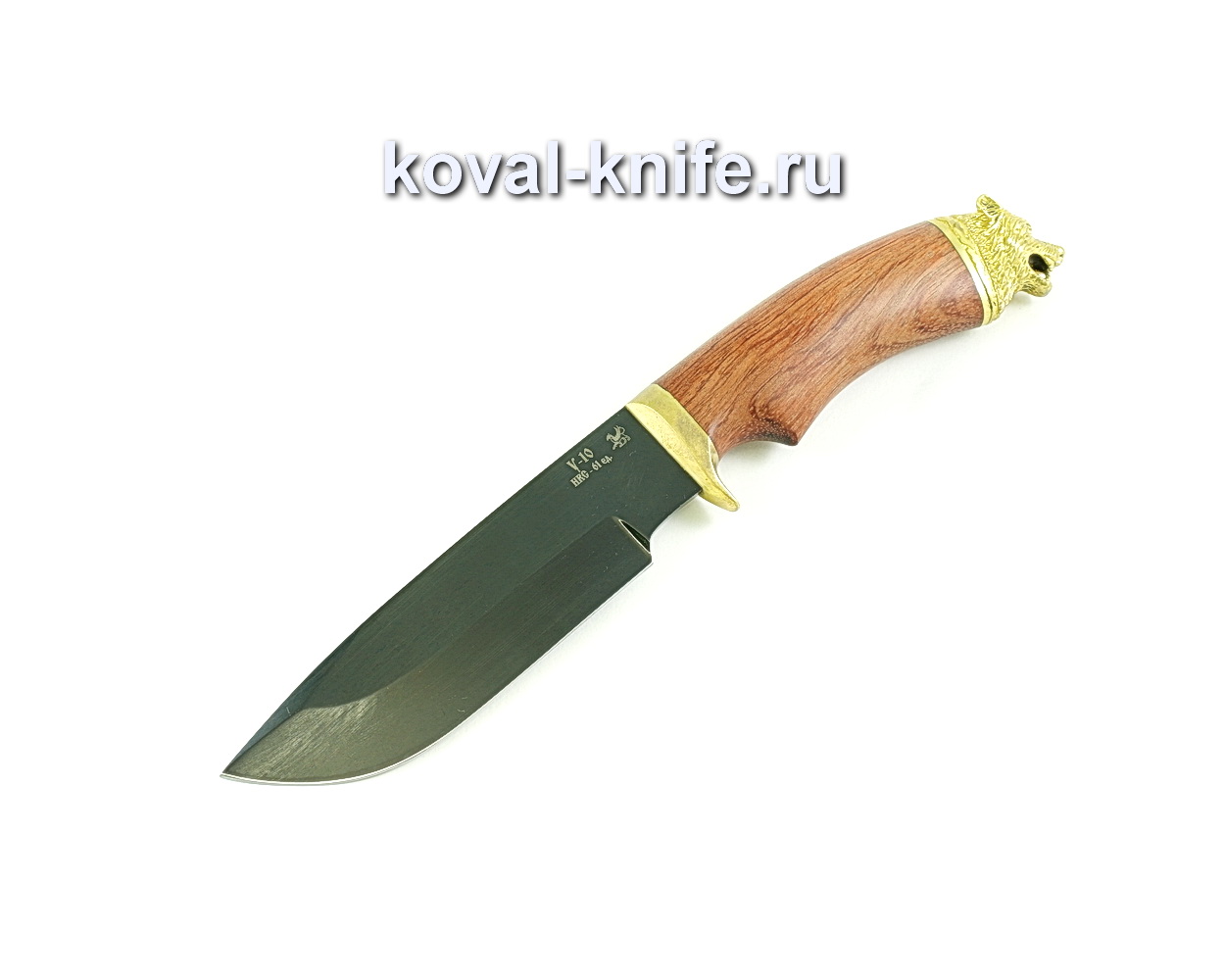 Нож Барс (сталь У10), рукоять бубинга, литье A083