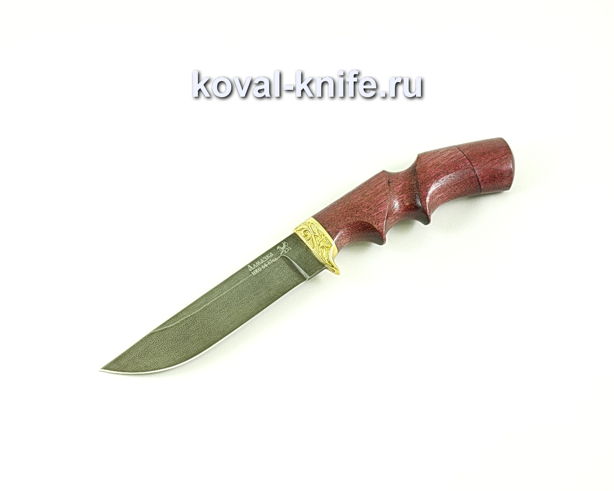 Нож Белка (сталь ХВ5-Алмазка), рукоять амарант, литье A096