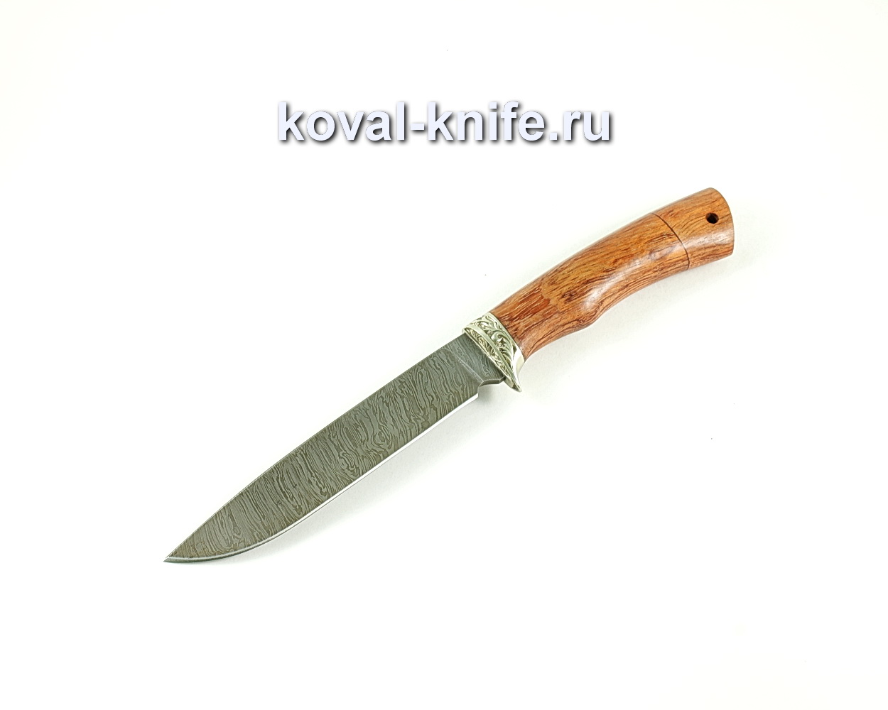 Нож Турист (сталь дамасская), рукоять бубинга, литье A142