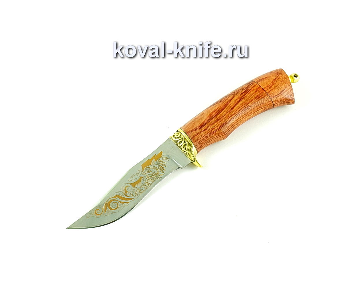 Нож Охотничий (сталь 65х13), рукоять бубинга, литье A246