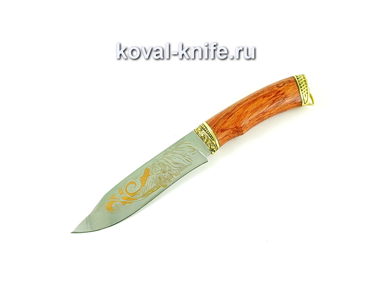 Нож Орлан (сталь 65х13), рукоять бубинга, литье A175