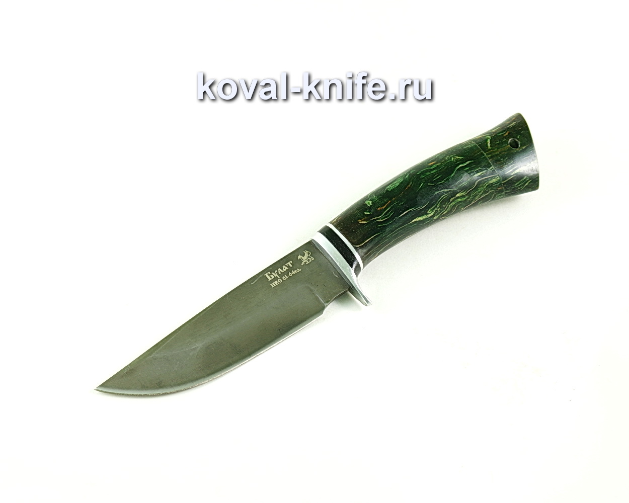 Нож Норвег (сталь Булат), карельская береза-стабилизированная A297