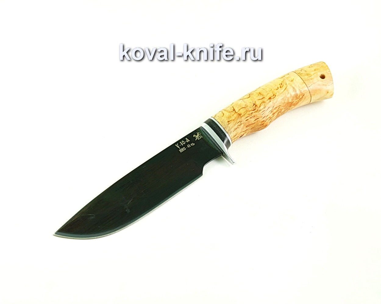 Нож Барс (сталь У10), рукоять карельская береза A306