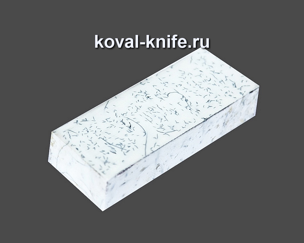 Брусок для рукояти ножа из композита (белый цвет) №10