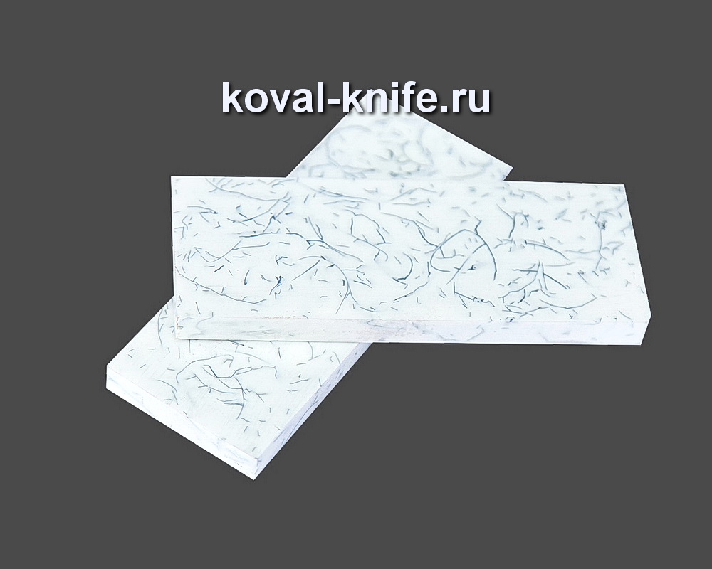 Накладки для рукояти ножа из композита (белый цвет) №11