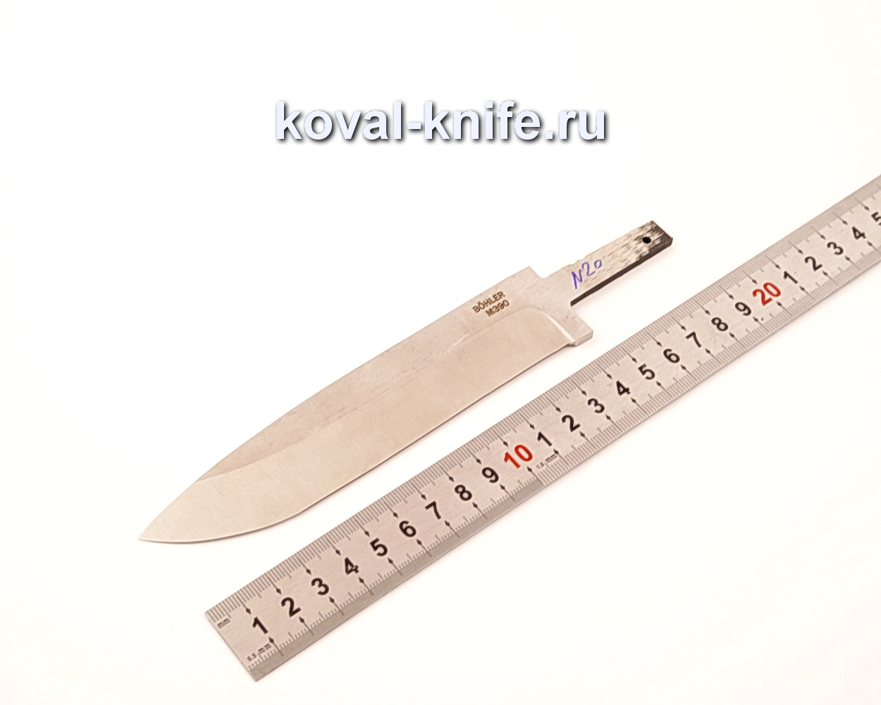 Клинок для ножа из порошковой стали Bohler M390 N20