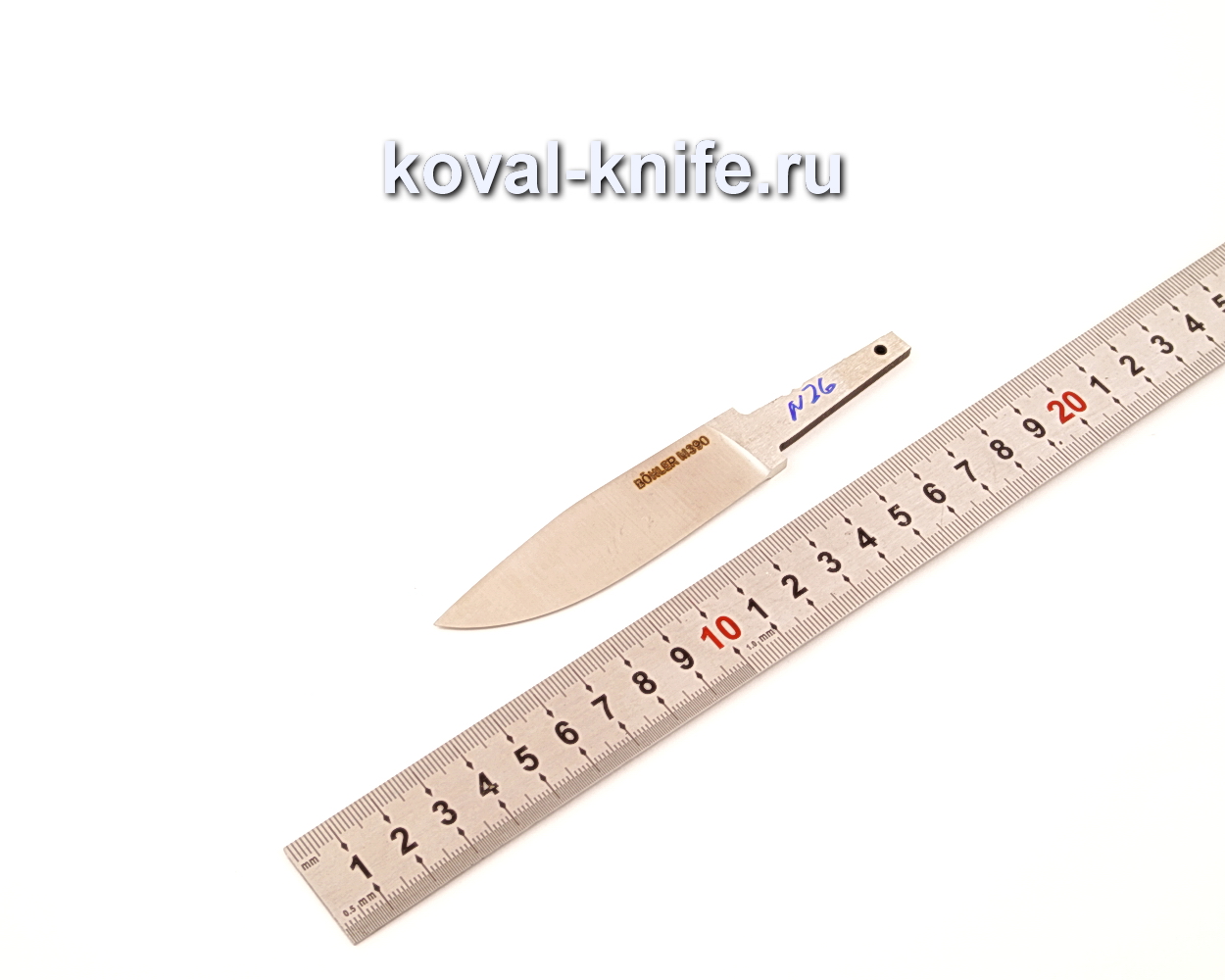 Клинок для ножа из порошковой стали Bohler M390 N26