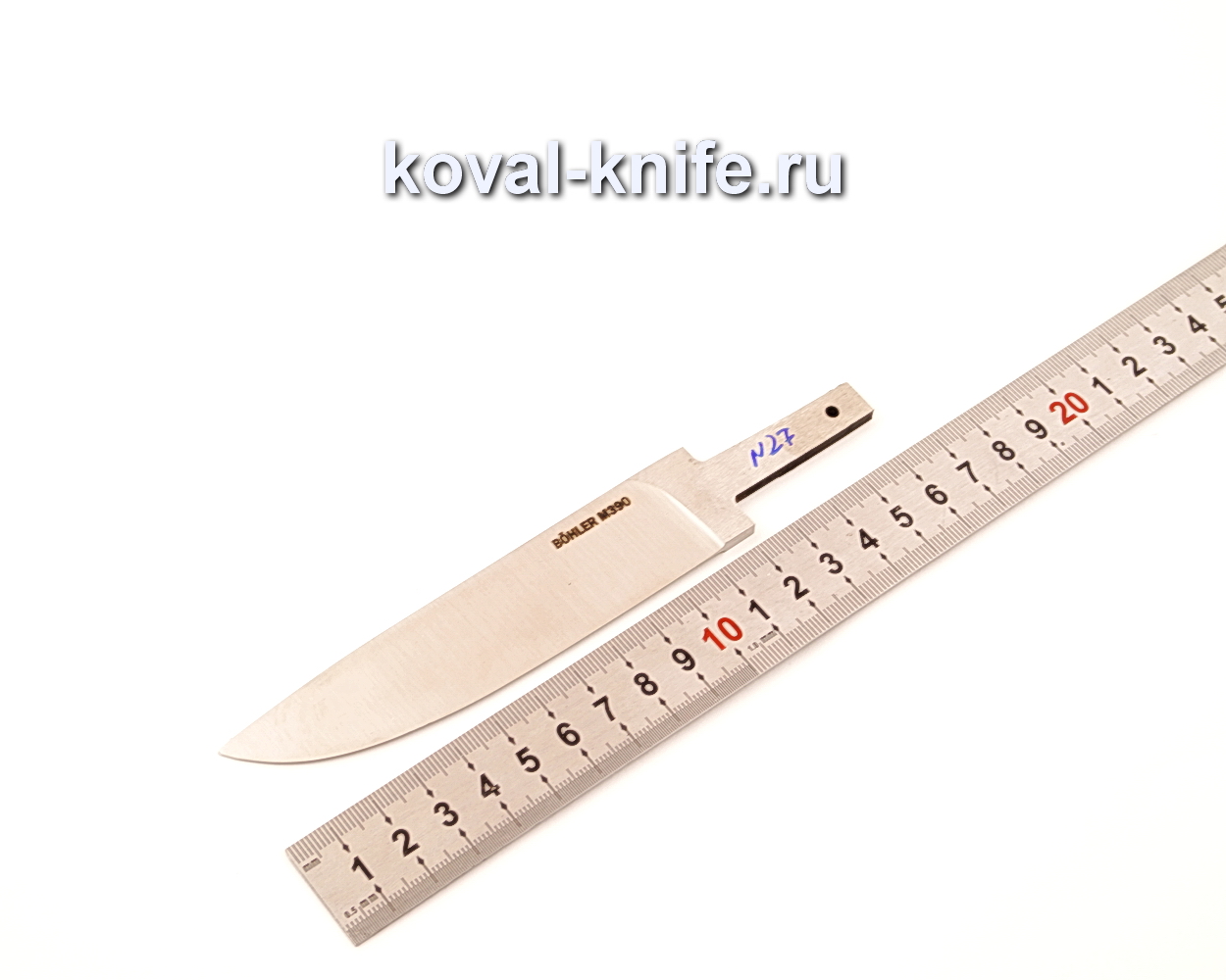 Клинок для ножа из порошковой стали Bohler M390 N27