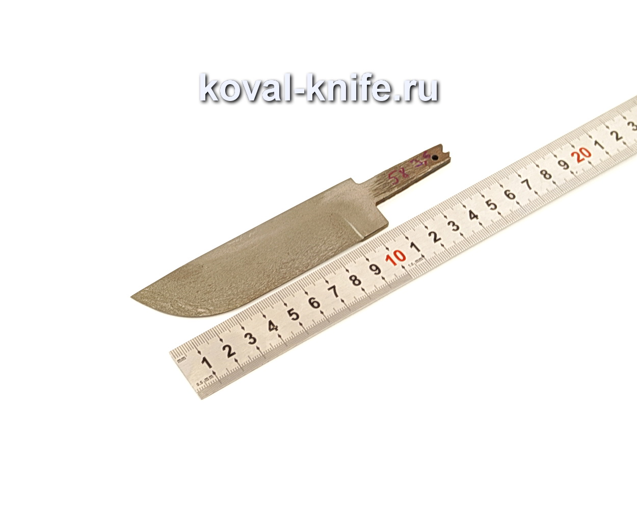 Клинок для ножа из булатной стали N58