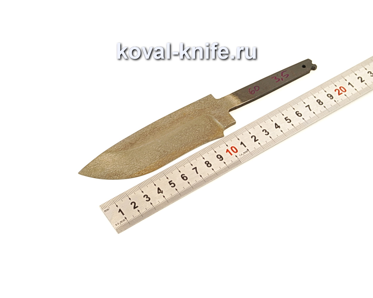 Клинок для ножа из булатной стали N60