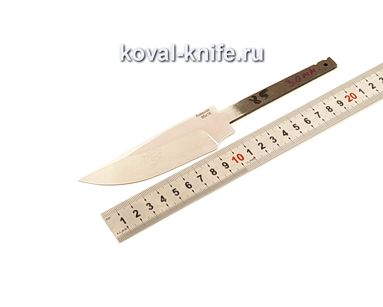 Клинок для ножа из кованой 95Х18 N85