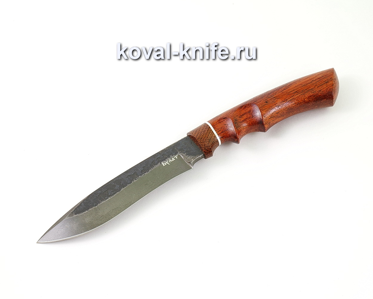 Нож из булатной стали Орлан (Легированный булат, рукоять бубинга, текстолит) A463