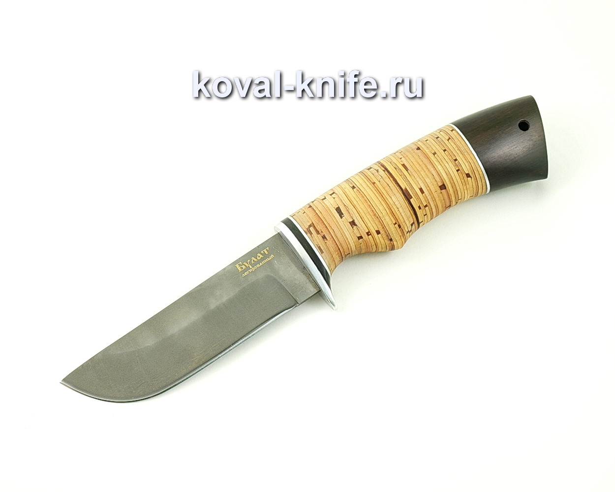 Нож из булатной стали Пегас (Легированный булат, рукоять береста и граб) A479