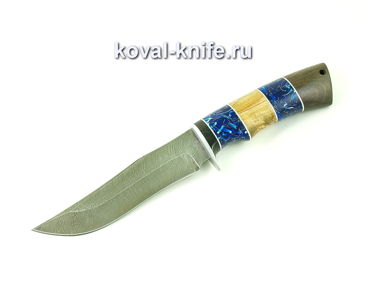 Нож из дамасской стали Пират (рукоять композит, карелка, венге) A487