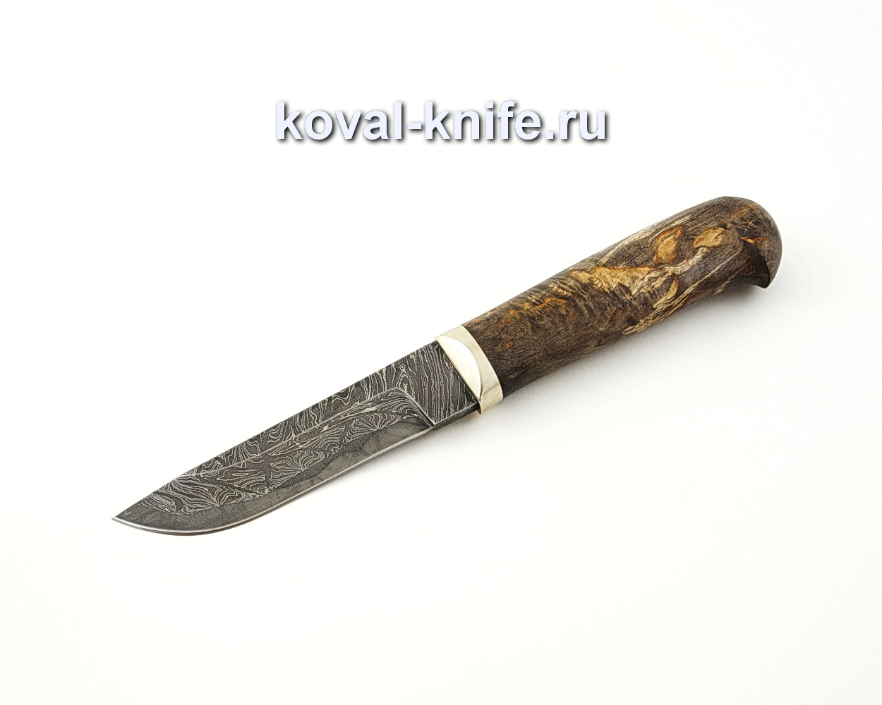 Нож Белка из ламинированной стали (рукоять стабилизированная карельская береза) A518
