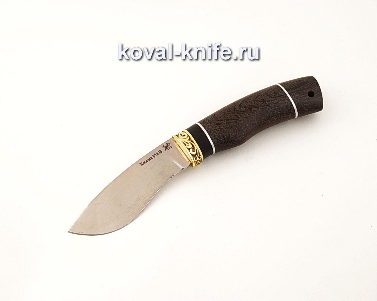 Нож Носорог из кованой стали 95Х18 с рукоятью из венге  A640
