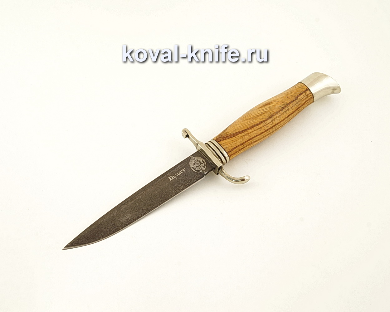 Нож финка НКВД из булатной стали с рукоятью из зебрано  A616