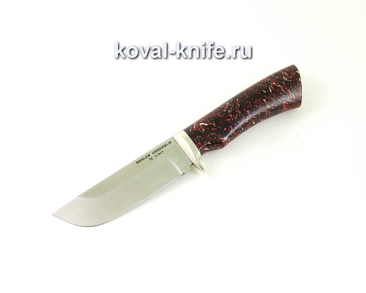 Нож из порошковой стали М390 Пегас (рукоять композит, гарда мельхиор) A507