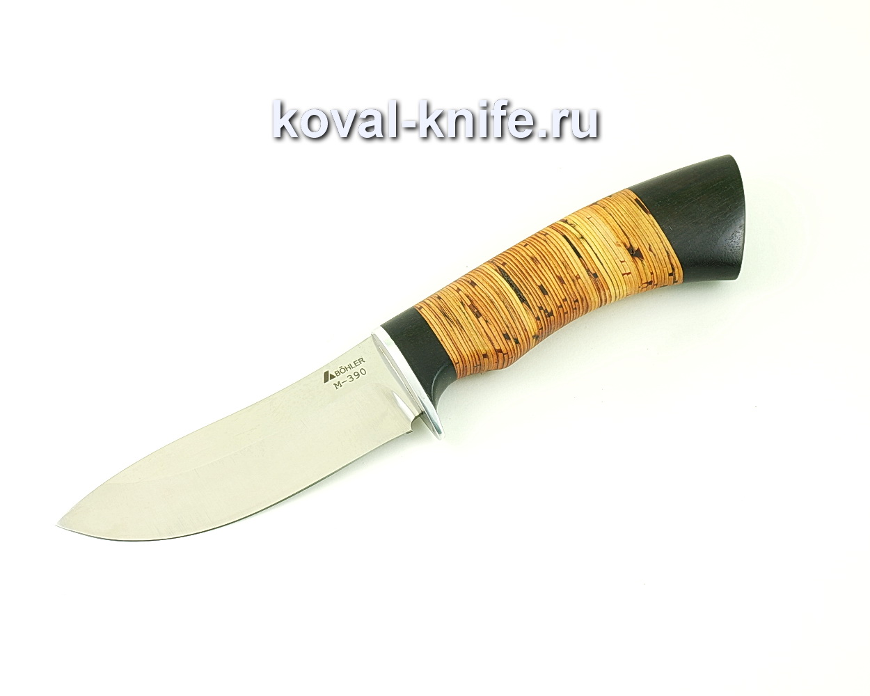 Нож из порошковой стали М390 Кабан (рукоять береста и граб) A509