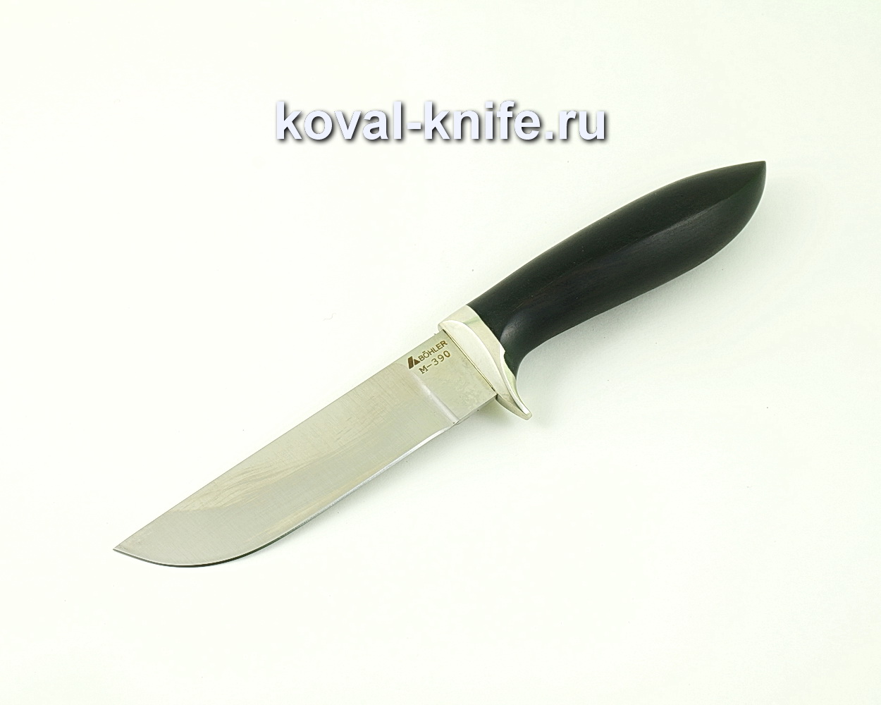 Нож из порошковой стали М390 Белка (рукоять граб, гарда мельхиор) A513