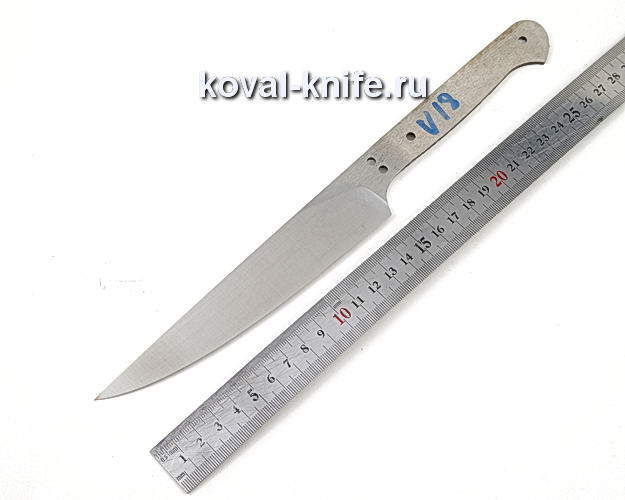 Клинок кухонного ножа из кованой стали 110х18 МШД V18