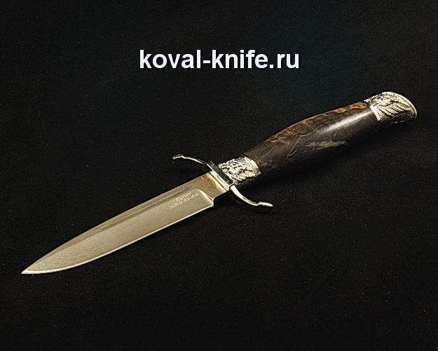 Нож Финка НКВД S329 из булата с авторским литьем из мельхиора
