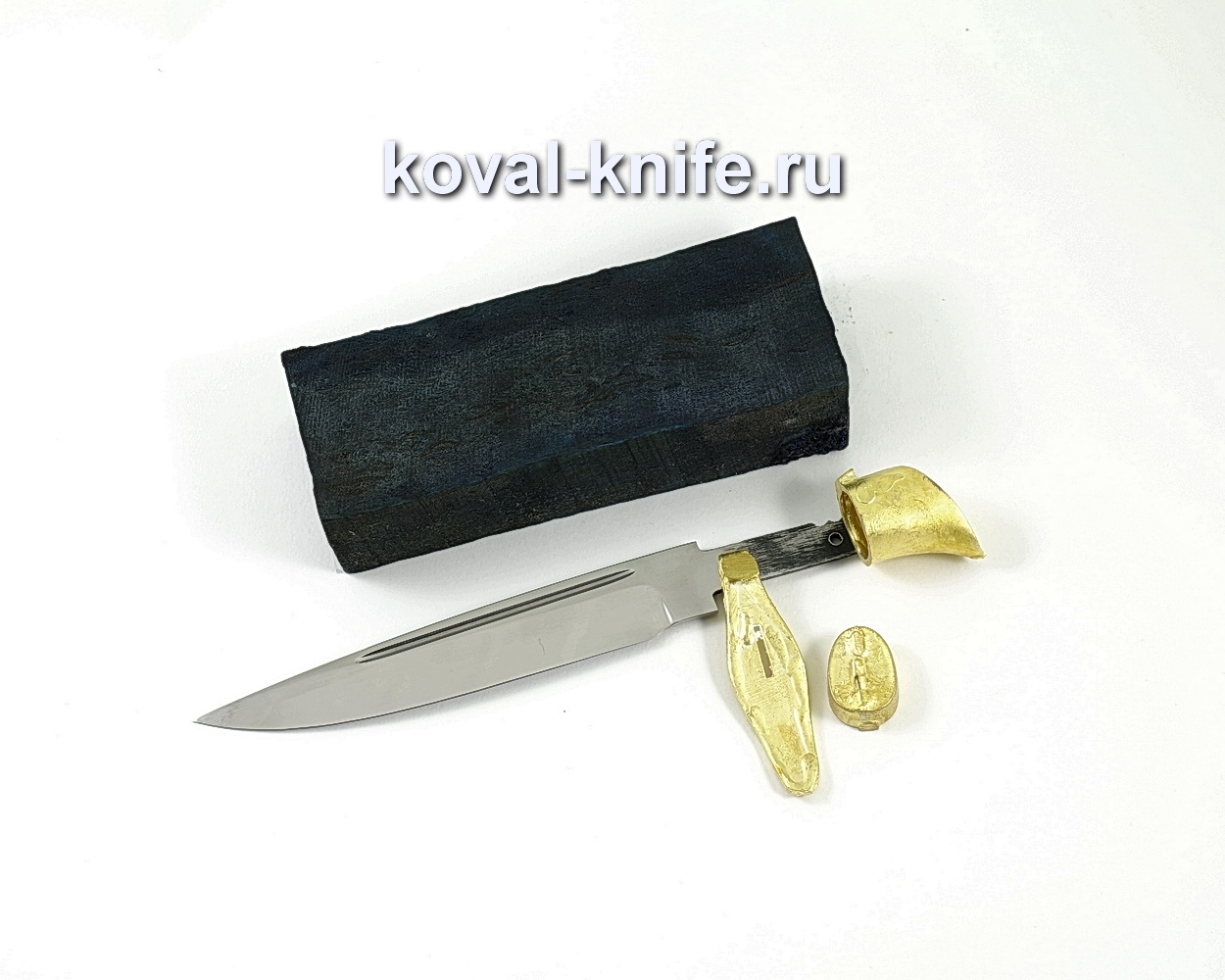 Комплект для финки НКВД 3 (клинок кованая 95х18 3,5мм, литье 3шт., граб брусок)