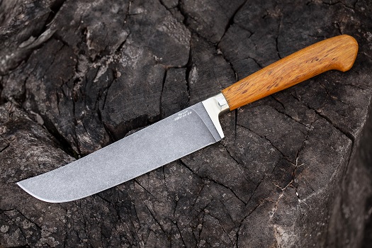 Нож Узбек-пчак из булатной стали (рукоять стабилизированная карельская береза) A700